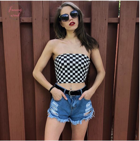 новый женский sexy клетчатый обрезанные top black white checkerboard pattern twill плед crop топы без рукавов труба безрукавки бюстгальтер
новый женский sexy клетчатый обрезанные top black white checkerboard pattern twill плед crop топы без рукавов труба безрукавки бюстгальтер