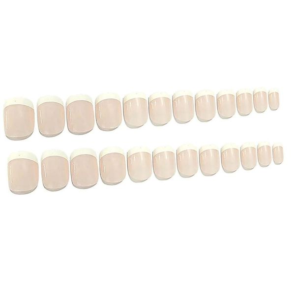 nail art decorations 24pcs 12 different size natural french short false nails artificial full cover uv gel tips for women and girls, Silver;gold
nail art decorations 24pcs 12 different size natural french short false nails artificial full cover uv gel tips for women and girls, Silver;gold