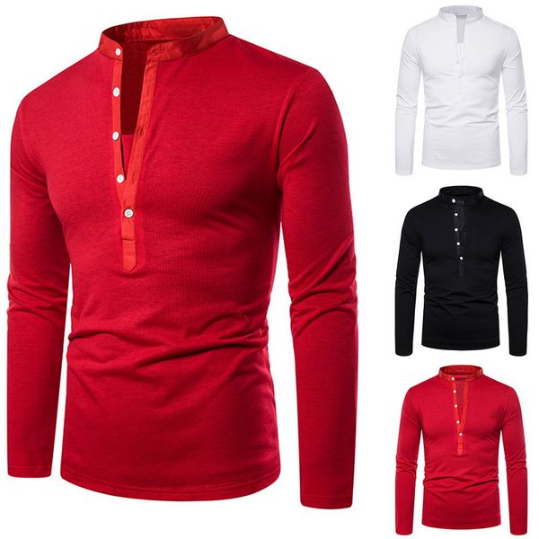 2019 long-sleeve shirt brands plus silm sold color casual collar autumn blouese tee shirt men, White;black
2019 long-sleeve shirt brands plus silm sold color casual collar autumn blouese tee shirt men, White;black