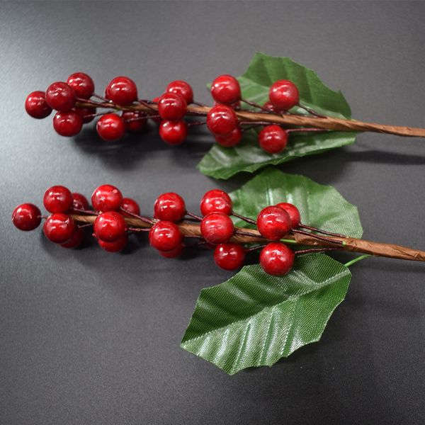 

artificial berries branches christmas decorations for home outdoor berry leaves wedding birthday party home decoration