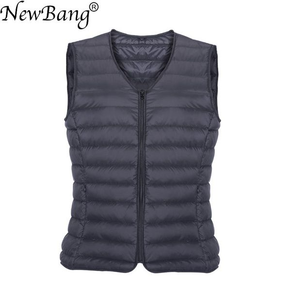 newbang brand men down vest ultra light down vest portable v-neck sleeveless coat man winter without collar warm liner, Black
newbang brand men down vest ultra light down vest portable v-neck sleeveless coat man winter without collar warm liner, Black