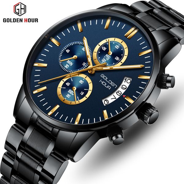 goldenhour watch brand fashion stainless steel sport men watches mens luxury business quartz wristwatch relogio masculino, Slivery;brown
goldenhour watch brand fashion stainless steel sport men watches mens luxury business quartz wristwatch relogio masculino, Slivery;brown