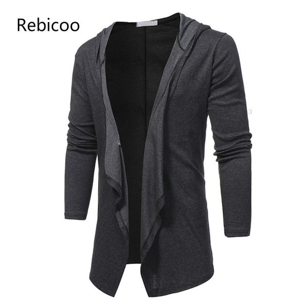 2019 spring autumn new fashion v neck shawl collar long hoodie cardigan jacket men hooded cloak black casual male gothic coat, Black;brown
2019 spring autumn new fashion v neck shawl collar long hoodie cardigan jacket men hooded cloak black casual male gothic coat, Black;brown