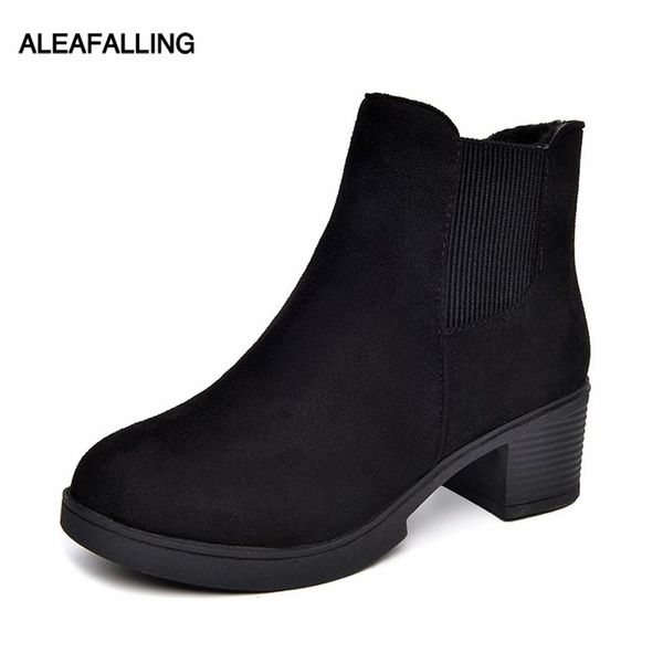 aleafalling flock women shoes 5.5cm heel fashion relax girl cotton shoes for girl's boots street trend ankle boots wbt381, Black
aleafalling flock women shoes 5.5cm heel fashion relax girl cotton shoes for girl's boots street trend ankle boots wbt381, Black