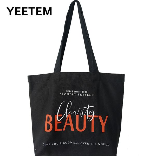 2020 beauty canvas bags korean chic casual canvas female shoulder letter tote bag large capacity environmental protection bag
2020 beauty canvas bags korean chic casual canvas female shoulder letter tote bag large capacity environmental protection bag