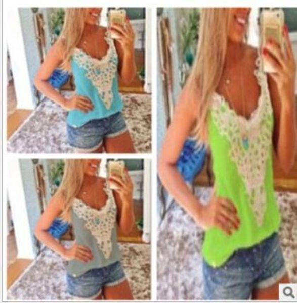 2 pecs womens crop lace girl vest fashion v-neck cotton sleeveless sling crochet drop ship, White 
2 pecs womens crop lace girl vest fashion v-neck cotton sleeveless sling crochet drop ship, White