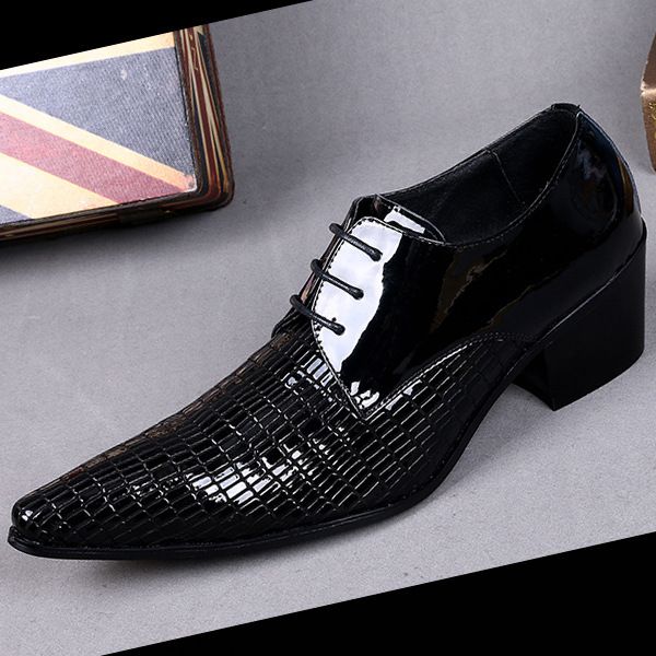 man british casual shoes leather autumn and winter patent leather wedding pointed male hair stylist shoes, Black
man british casual shoes leather autumn and winter patent leather wedding pointed male hair stylist shoes, Black