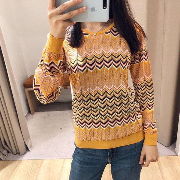 2019 autumn new wave striped women o-neck sweater stretch knitted pullover casual basics perfect knit, White;black
2019 autumn new wave striped women o-neck sweater stretch knitted pullover casual basics perfect knit, White;black