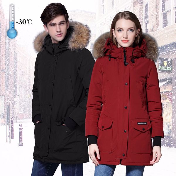 new arrive lovers winter brand parka medium length white duck down jacket raccoon fur women quality down coat thicken coat, Black
new arrive lovers winter brand parka medium length white duck down jacket raccoon fur women quality down coat thicken coat, Black