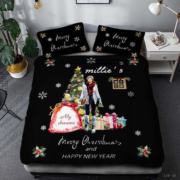 bedding sets christmas printed set festive tree gift box pattern child room duvet cover double ss-082
bedding sets christmas printed set festive tree gift box pattern child room duvet cover double ss-082