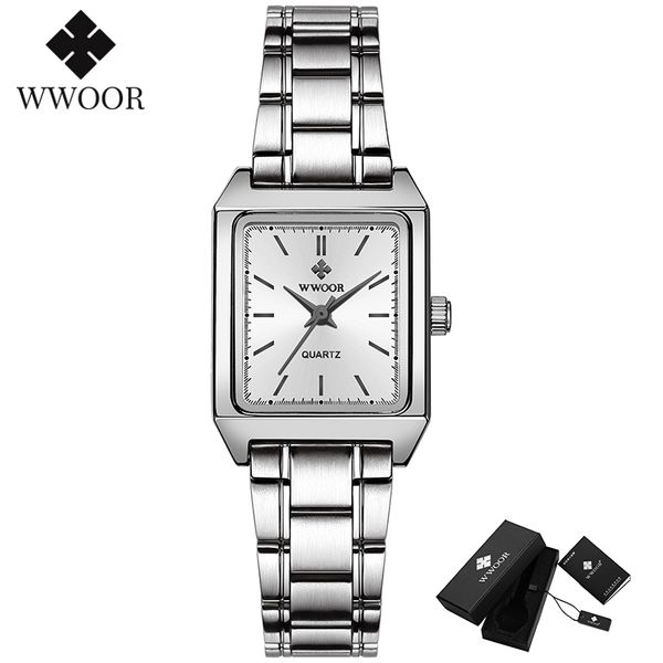 wwoor women square watch simple design luxury stainless steel women quartz wristwatch silver casual small watches gift for, Slivery;brown
wwoor women square watch simple design luxury stainless steel women quartz wristwatch silver casual small watches gift for, Slivery;brown