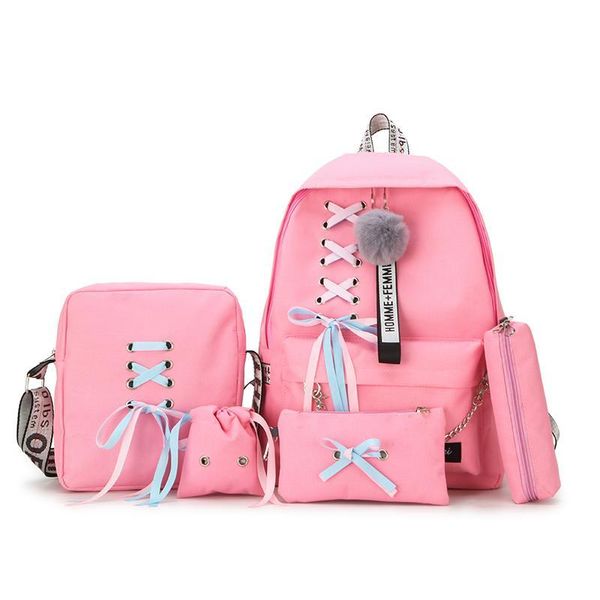 5pcs/set fashion backpack girl school backpack mochila feminina school bags for teenage girls schoolbags set
5pcs/set fashion backpack girl school backpack mochila feminina school bags for teenage girls schoolbags set