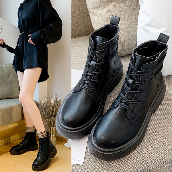 woman flat boots mid-calf booties women female shoes boots-women lace up luxury designer round toe low short ladies 2019 fashion, Black
woman flat boots mid-calf booties women female shoes boots-women lace up luxury designer round toe low short ladies 2019 fashion, Black
