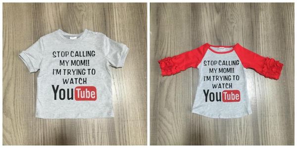 summer gray red baby girls t-shirt scalling my mom ruffle t-shirt icing raglans cotton boys clothes short sleeve, White
summer gray red baby girls t-shirt scalling my mom ruffle t-shirt icing raglans cotton boys clothes short sleeve, White