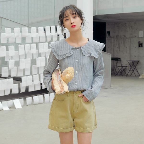 spring summer vintage loose thin high waist mini jeans shorts women casual streetwear denim female, Blue
spring summer vintage loose thin high waist mini jeans shorts women casual streetwear denim female, Blue