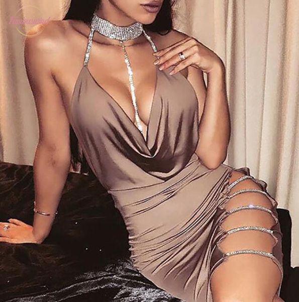 summer women plain solid color bandage dress elegant backless sleeveless bodycon evening party club mini dress, Black;gray
summer women plain solid color bandage dress elegant backless sleeveless bodycon evening party club mini dress, Black;gray