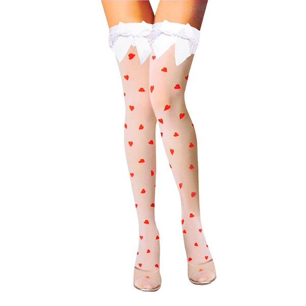 1 pair sweet lady girls white bow thigh high socks knee socks red love heart pattern long sheer stockings for women gift, Black;white
1 pair sweet lady girls white bow thigh high socks knee socks red love heart pattern long sheer stockings for women gift, Black;white