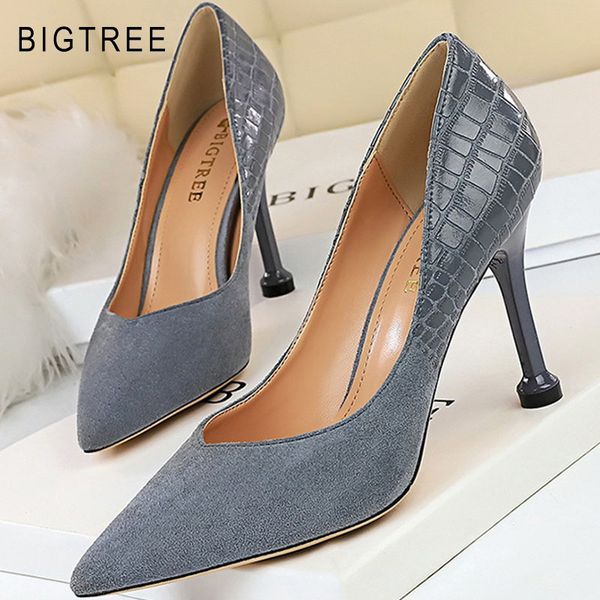 bigtree shoes women pumps high heels suede women shoes wedding snake heels stiletto ladies kitten, Black
bigtree shoes women pumps high heels suede women shoes wedding snake heels stiletto ladies kitten, Black