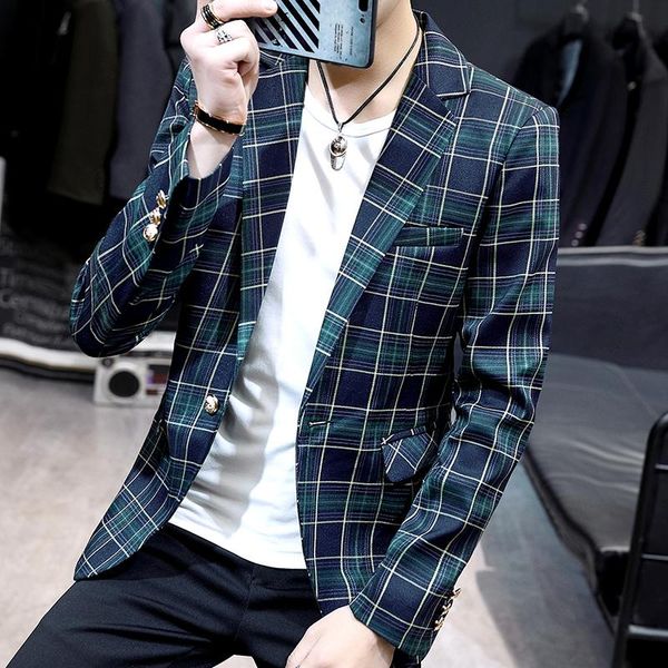 plaid blazer men slim fit men's blazers and suit jackets wedding suits for men slim fit red green, White;black
plaid blazer men slim fit men's blazers and suit jackets wedding suits for men slim fit red green, White;black