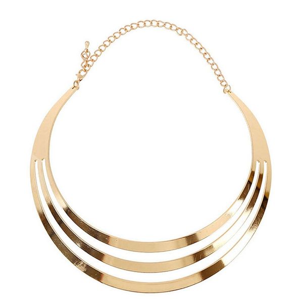 3 layers gold and silver color exaggerating round choker necklace for women fashion jewelry punk statement necklace collier, Golden;silver
3 layers gold and silver color exaggerating round choker necklace for women fashion jewelry punk statement necklace collier, Golden;silver
