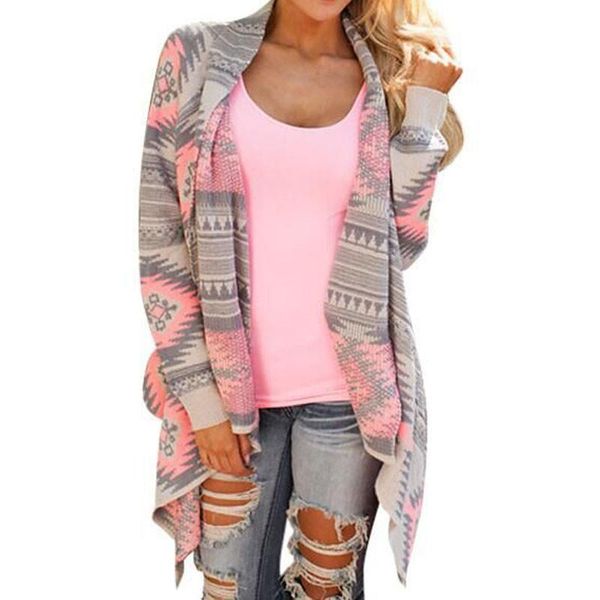 cardigans women irregular geometric printed cardigan open front loose sweaters jumper outwear jackets coat, White
cardigans women irregular geometric printed cardigan open front loose sweaters jumper outwear jackets coat, White