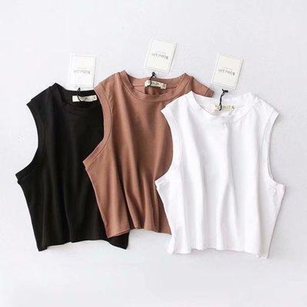 2019 summer new apprival loose comfortable simple cotton short camisoles for women breathable tank dhl, White
2019 summer new apprival loose comfortable simple cotton short camisoles for women breathable tank dhl, White