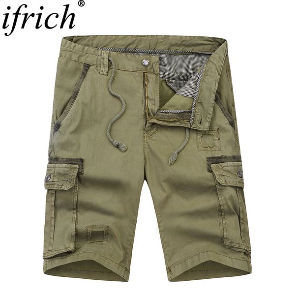 men casual shorts 100% cottton new 2019 multi-pocket loose cargo short pants solid summer knee length plus size shorts, White;black
men casual shorts 100% cottton new 2019 multi-pocket loose cargo short pants solid summer knee length plus size shorts, White;black