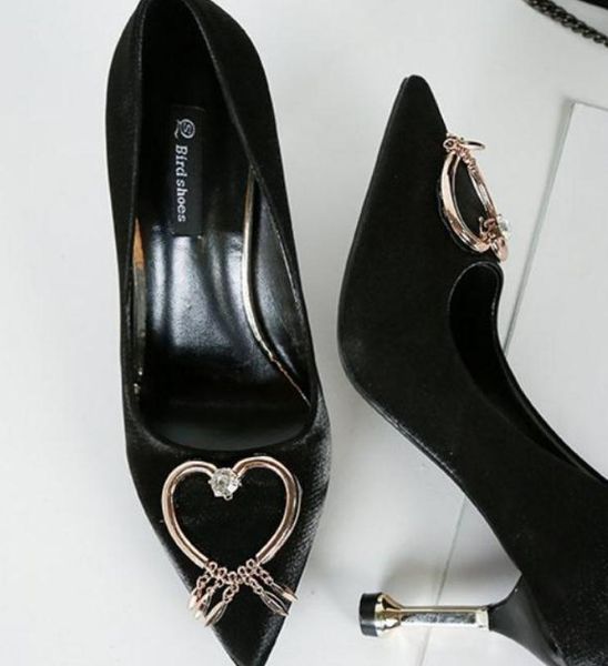 2019 women's shoes in spring and autumn with new style high heel fine heel pointed end silk and satin @qwer394, Black
2019 women's shoes in spring and autumn with new style high heel fine heel pointed end silk and satin @qwer394, Black