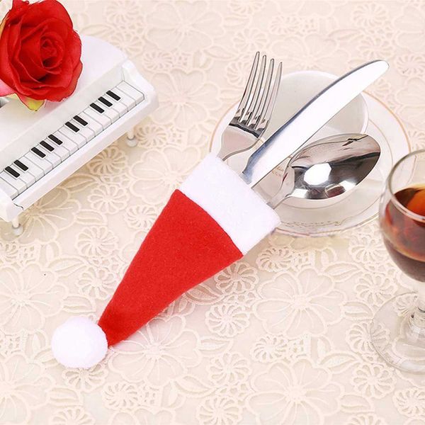 8pcs/pack red christmas hat cap tableware covers fork spoon pocket bag xmas holiday party decor christmas accessories
8pcs/pack red christmas hat cap tableware covers fork spoon pocket bag xmas holiday party decor christmas accessories
