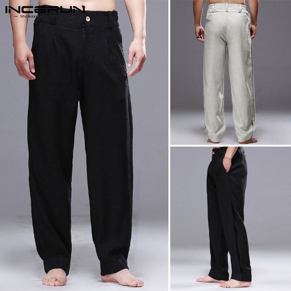 men's pants 2021 fashion men leisure pantalones straight solid color loose joggers casual comfortable buttons trousers 5xl, Black
men's pants 2021 fashion men leisure pantalones straight solid color loose joggers casual comfortable buttons trousers 5xl, Black
