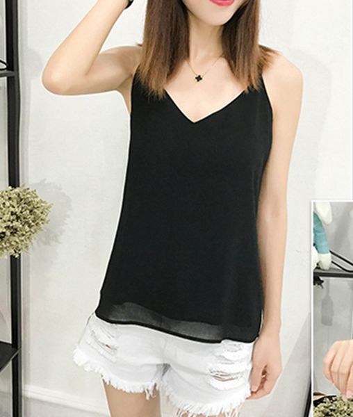 camis summer women tank 2019 fitness v neck sleeveless shirt tee double layer camisole vest casual female shirts, White
camis summer women tank 2019 fitness v neck sleeveless shirt tee double layer camisole vest casual female shirts, White