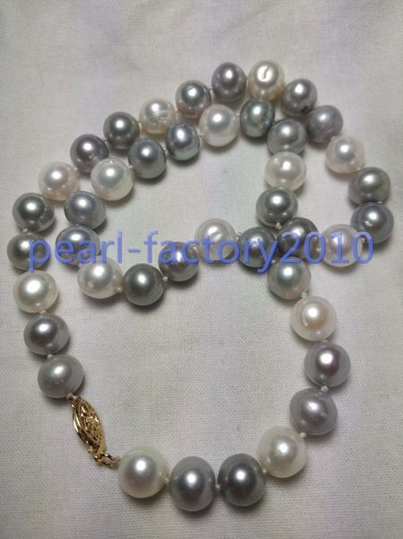 fine pearls jewelry new 9-10mm tahitian white grey color pearl necklace 20 inch 14k, Black
fine pearls jewelry new 9-10mm tahitian white grey color pearl necklace 20 inch 14k, Black