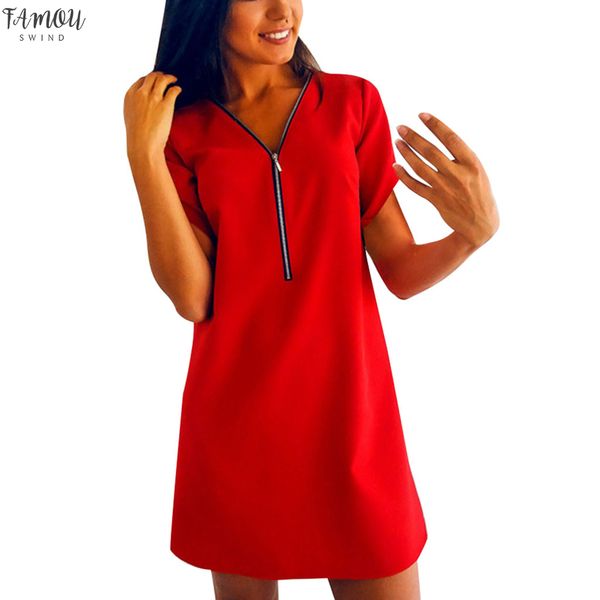 summer women's clothing ladies' short sleeve v-neck zipper solid color dress casual comfortable dress for home dress #bl0, Black;gray
summer women's clothing ladies' short sleeve v-neck zipper solid color dress casual comfortable dress for home dress #bl0, Black;gray