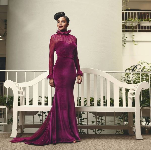 lace high neck formal dresses for women long sleeve grape purple velvet evening dresses gowns vestido de festa, Black;red
lace high neck formal dresses for women long sleeve grape purple velvet evening dresses gowns vestido de festa, Black;red