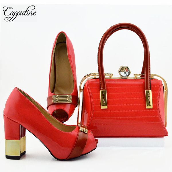 capputine african simple pumps shoes and bag set african fashion pu leather women high heels 9.5cm shoes and bag sets for party, Black
capputine african simple pumps shoes and bag set african fashion pu leather women high heels 9.5cm shoes and bag sets for party, Black