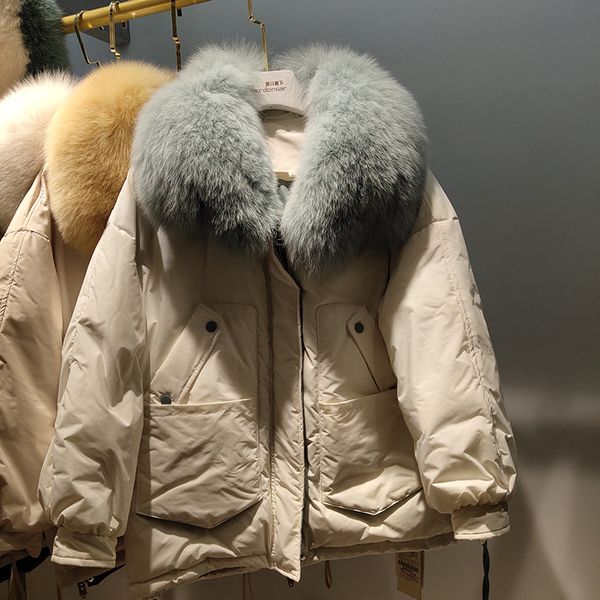 новые женские зимние куртки белая утка вниз пальто real меховой воротник короткие сыпучие пальто верхнего качества мода стиль, Black 
новые женские зимние куртки белая утка вниз пальто real меховой воротник короткие сыпучие пальто верхнего качества мода стиль, Black