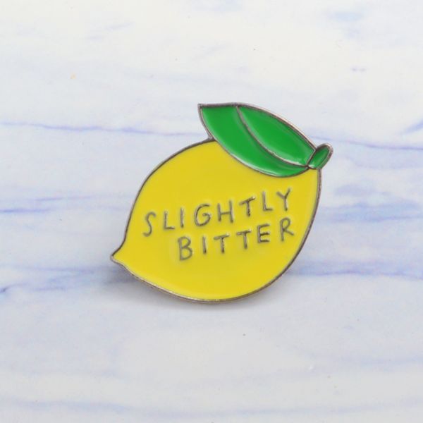 lemon "slighty bitter" special cute cartoon yellow enamel brooch creative lapels denim badges gifts fruits pins, Gray
lemon "slighty bitter" special cute cartoon yellow enamel brooch creative lapels denim badges gifts fruits pins, Gray