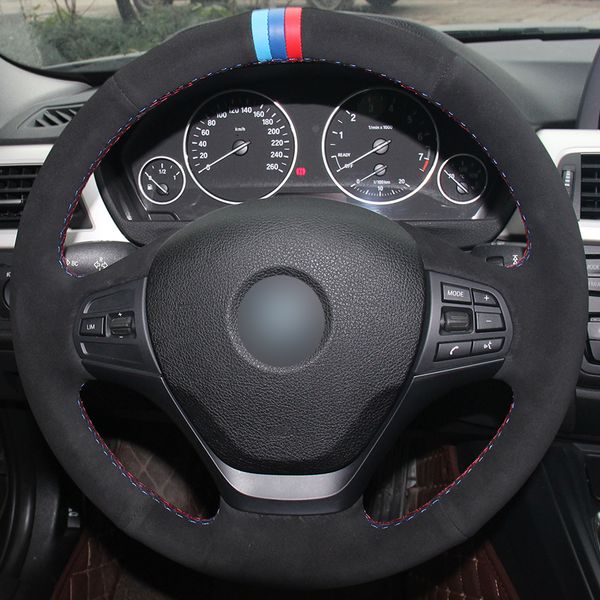 hand sewing custom black suede 3 color marker car steering wheel cover for bmw f30 316i 320i 328i
hand sewing custom black suede 3 color marker car steering wheel cover for bmw f30 316i 320i 328i
