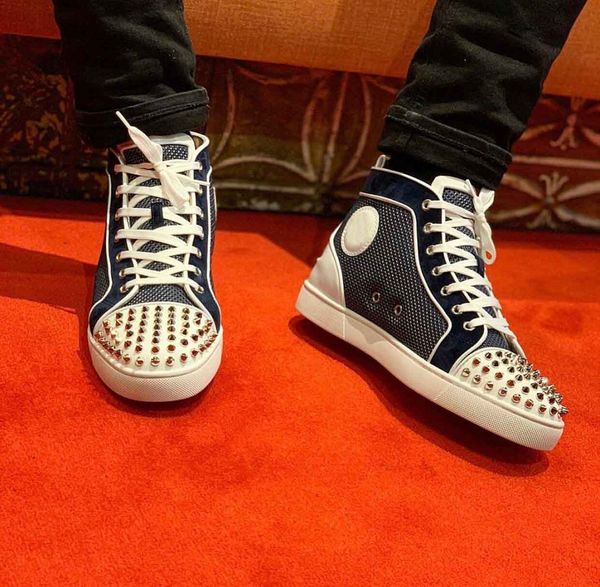 luxury designer brand spikes red bottom sneakers men casual shoes mens womens fashion high skateboard party wedding eu35-47, Black
luxury designer brand spikes red bottom sneakers men casual shoes mens womens fashion high skateboard party wedding eu35-47, Black