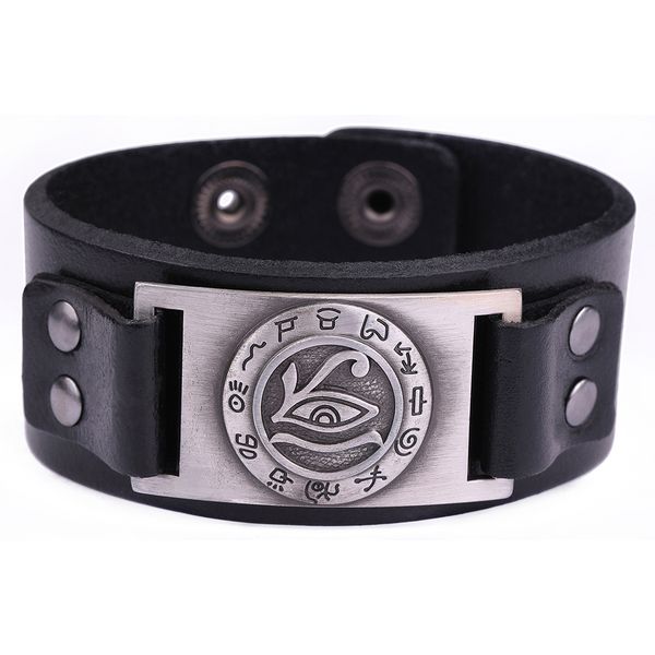 dawapara genuine leather bracelet evil eye religious bangles for wristband jewelry, Golden;silver
dawapara genuine leather bracelet evil eye religious bangles for wristband jewelry, Golden;silver