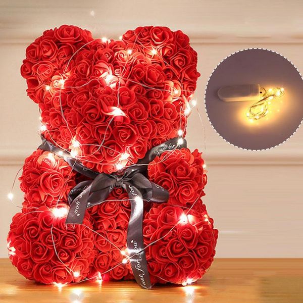40cm innovative romantic rose bear cub forever artificial rose anniversary christmas valentines gift with string lights
40cm innovative romantic rose bear cub forever artificial rose anniversary christmas valentines gift with string lights