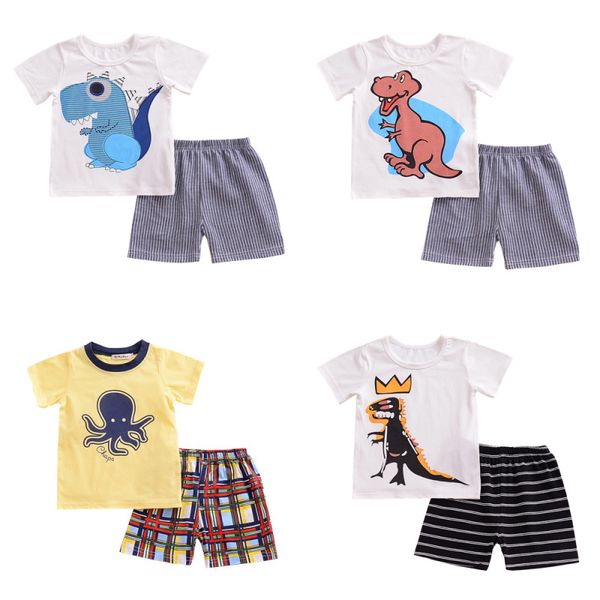 2pcs infant baby boys outfits cartoon dinosaur short sleeve t-shirts+shorts suits casual cute kids girl clothes set outwear 0-5t, White
2pcs infant baby boys outfits cartoon dinosaur short sleeve t-shirts+shorts suits casual cute kids girl clothes set outwear 0-5t, White