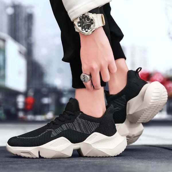 new thick-soled chunky casual shoes men comfortable platform sneakers male trainers spring/autumn support dropshipping, Black
new thick-soled chunky casual shoes men comfortable platform sneakers male trainers spring/autumn support dropshipping, Black