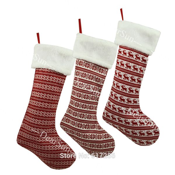 new 3pcs/set knitted christmas stocking big gift bags with 19.7" long with snowflake reindeer pattern
new 3pcs/set knitted christmas stocking big gift bags with 19.7" long with snowflake reindeer pattern