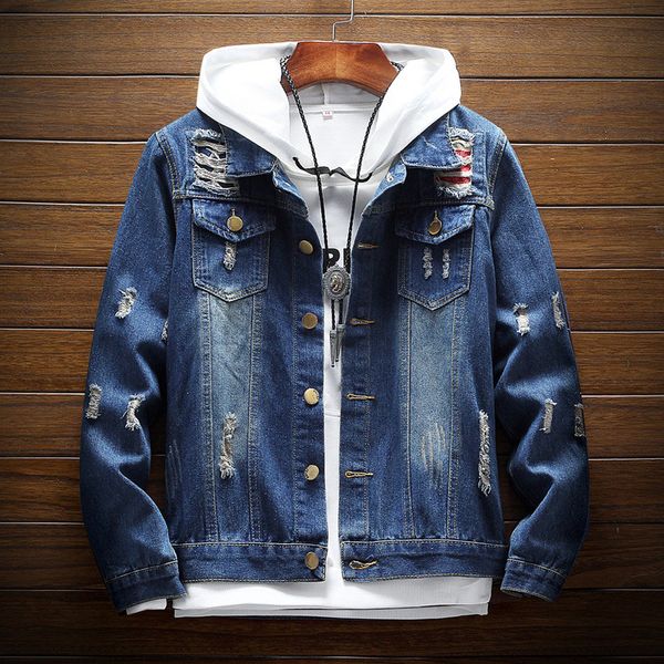 denim denim autumn jacket ripped streetwer hop new trendy mens hip men jeans jackets cowboy coats fashion spring jacket clothing fdkgb, Black 
denim denim autumn jacket ripped streetwer hop new trendy mens hip men jeans jackets cowboy coats fashion spring jacket clothing fdkgb, Black