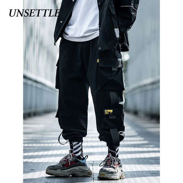 men's pants unsettle 2021ss side pockets cargo harem hip hop casual male tatical joggers ankel trousers streetwear, Black
men's pants unsettle 2021ss side pockets cargo harem hip hop casual male tatical joggers ankel trousers streetwear, Black