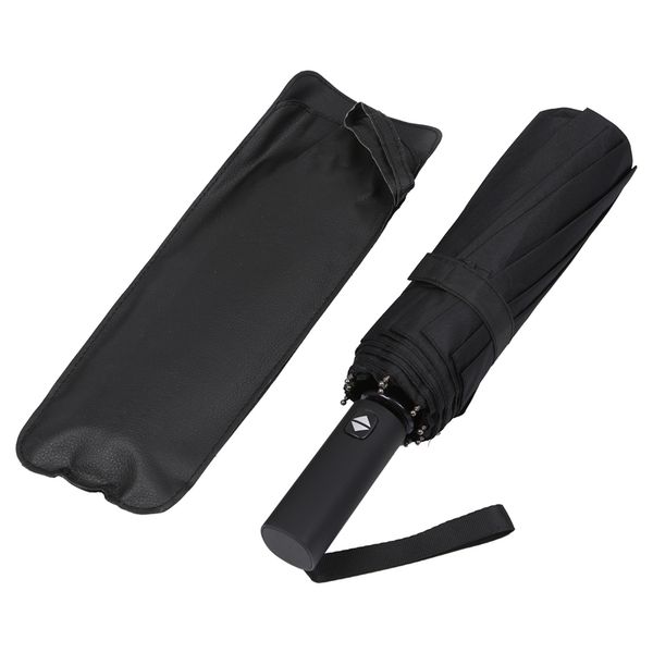 12 ribs windproof travel umbrella with teflon canopy, lengthened handle with auto open close button, compact protection from rai
12 ribs windproof travel umbrella with teflon canopy, lengthened handle with auto open close button, compact protection from rai