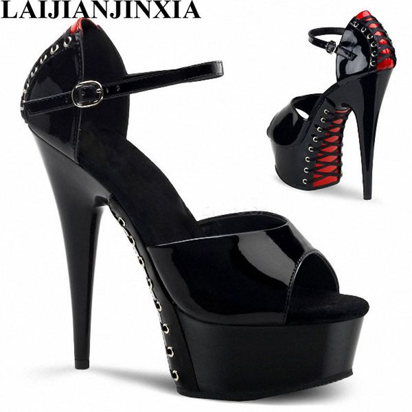 laijianjinxia women summer 15cm thin high-heels shoes roman ankle strap nightclub dancing shoes sandals pole dance
laijianjinxia women summer 15cm thin high-heels shoes roman ankle strap nightclub dancing shoes sandals pole dance