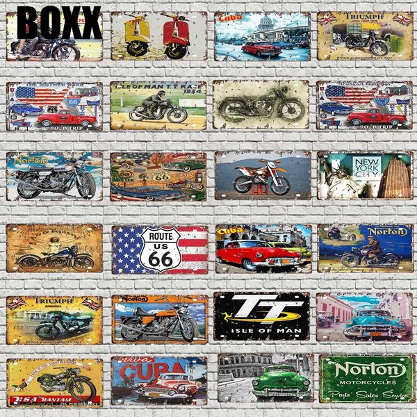 30x15cm vintage motorcycle poster route 66 highway license plate metal plate for wall art shop restaurant garage decor
30x15cm vintage motorcycle poster route 66 highway license plate metal plate for wall art shop restaurant garage decor