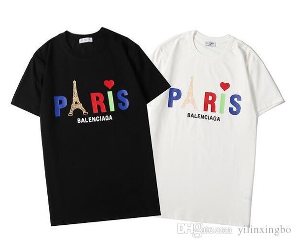 2020 new new men's and women's t shirts classic paris digital print black white s-xxl
2020 new new men's and women's t shirts classic paris digital print black white s-xxl